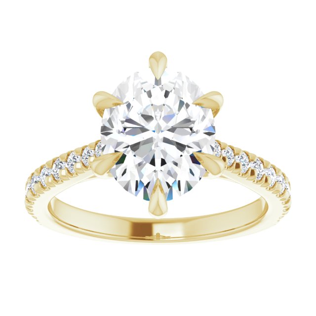 French-Set Engagement Ring