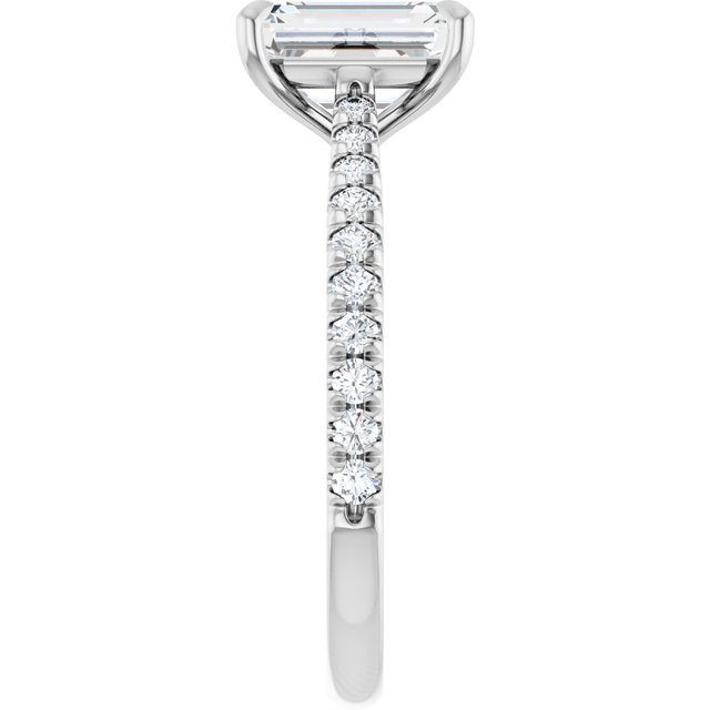 French-Set Engagement Ring
