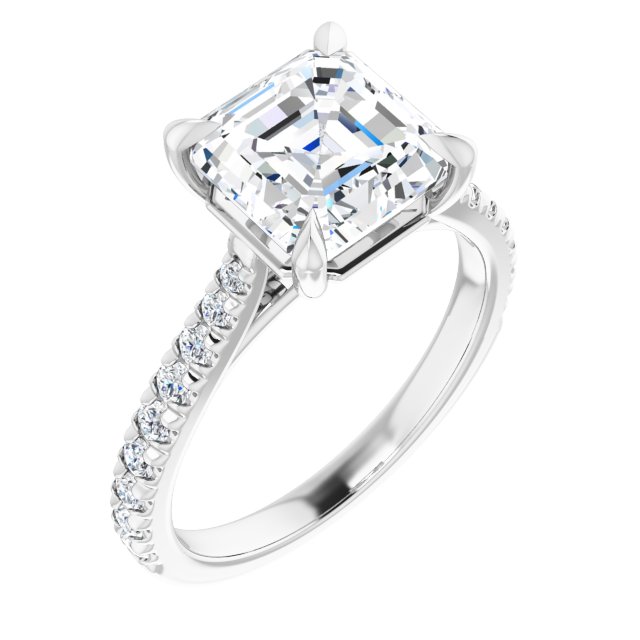 French-Set Engagement Ring