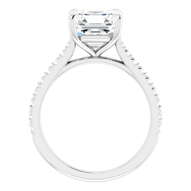 French-Set Engagement Ring