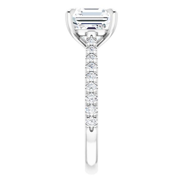 French-Set Engagement Ring