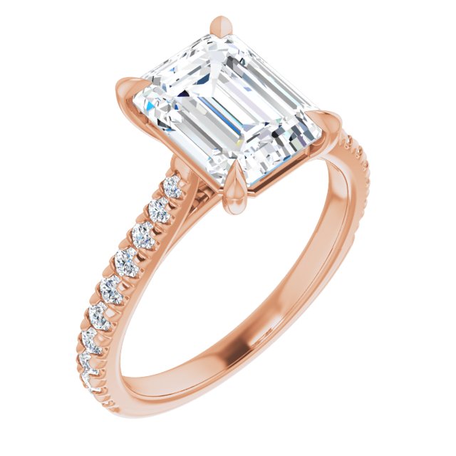 French-Set Engagement Ring