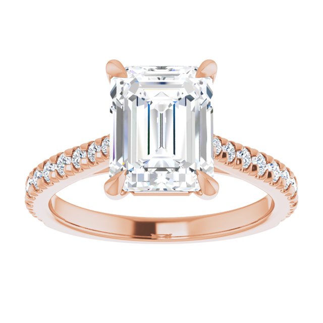 French-Set Engagement Ring