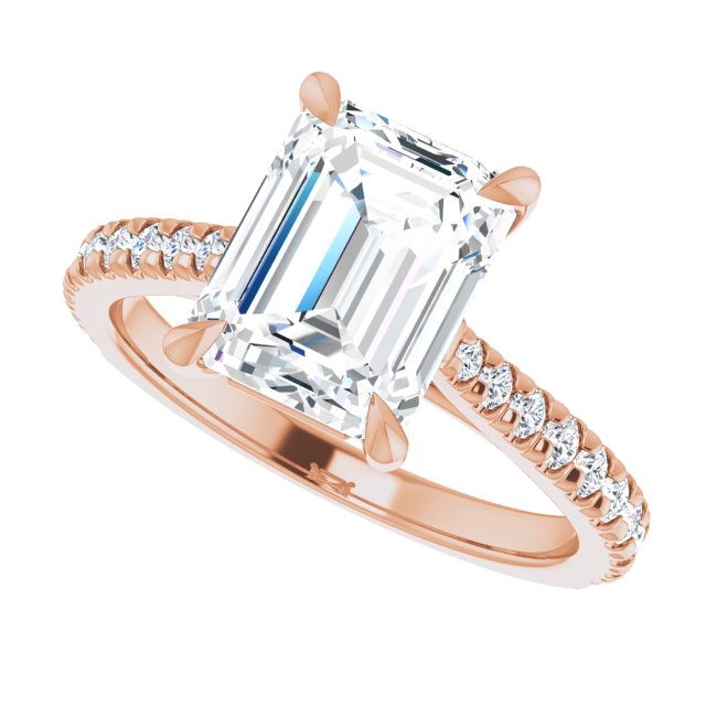 French-Set Engagement Ring