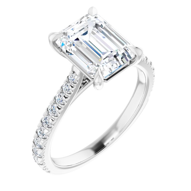 French-Set Engagement Ring