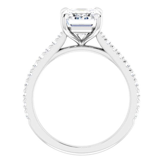 French-Set Engagement Ring