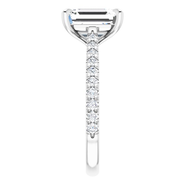 French-Set Engagement Ring
