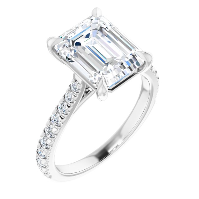 French-Set Engagement Ring