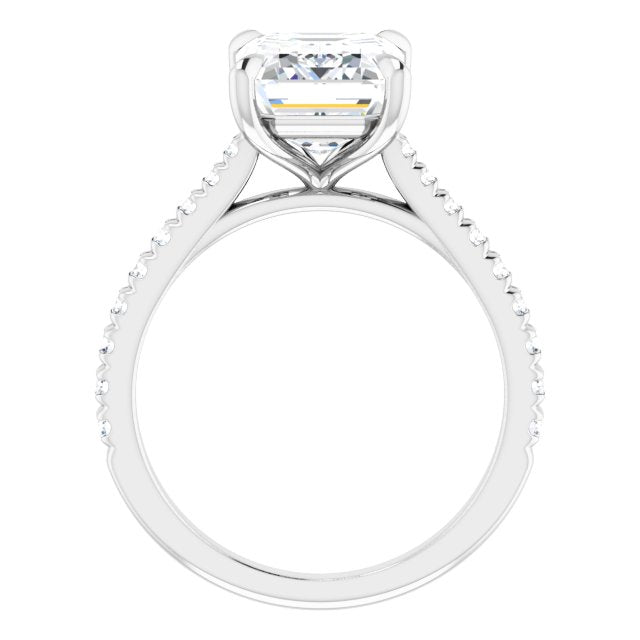 French-Set Engagement Ring