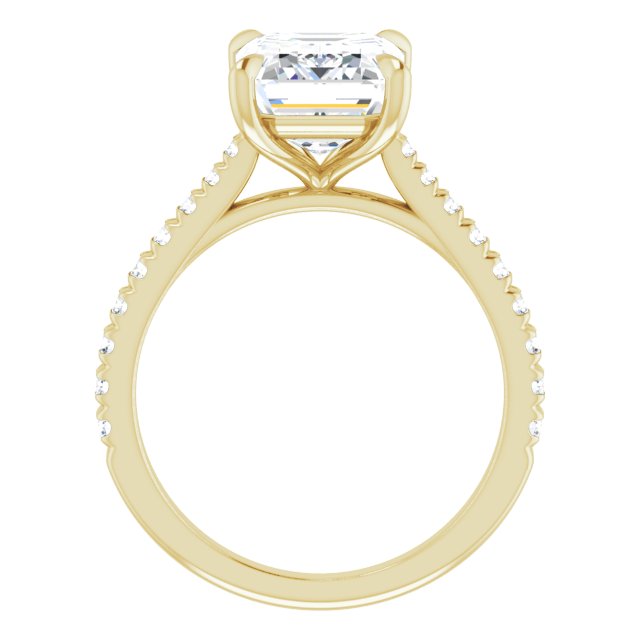 French-Set Engagement Ring