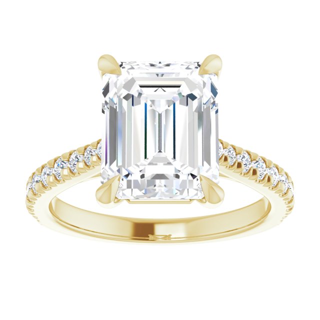 French-Set Engagement Ring