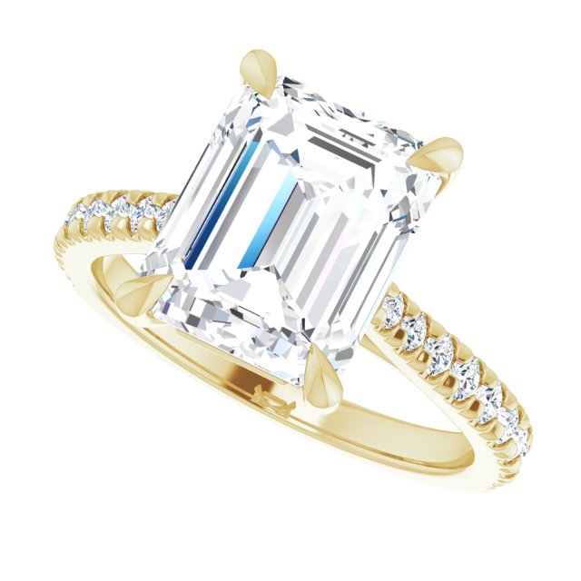 French-Set Engagement Ring