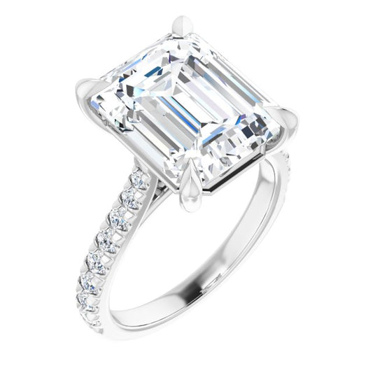 French-Set Engagement Ring