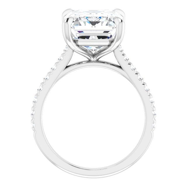 French-Set Engagement Ring