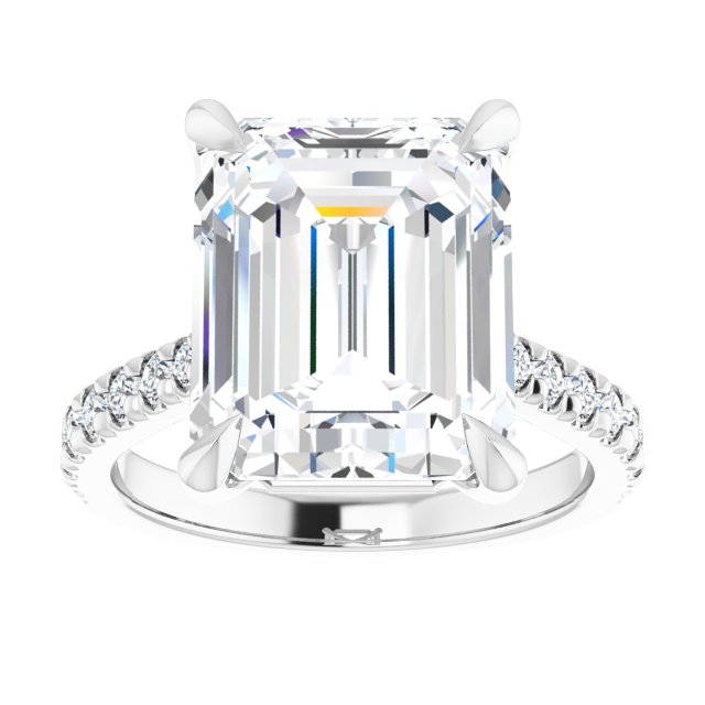 French-Set Engagement Ring