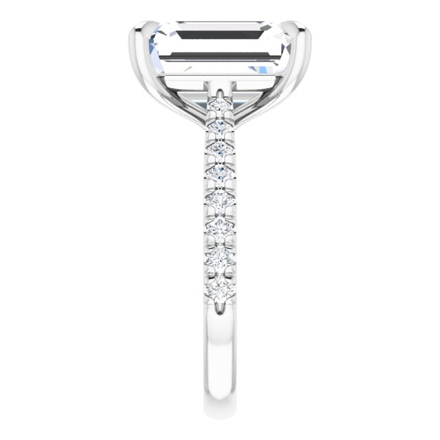 French-Set Engagement Ring