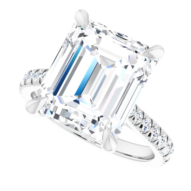 French-Set Engagement Ring