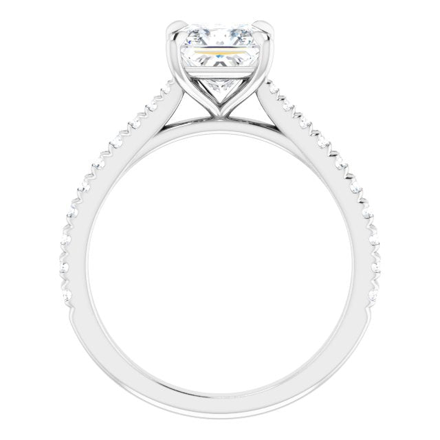 French-Set Engagement Ring