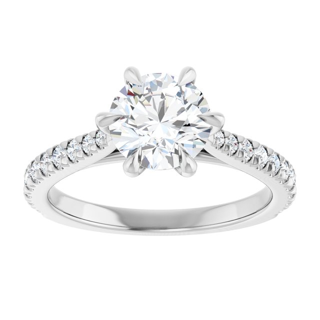 French-Set Engagement Ring
