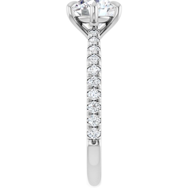 French-Set Engagement Ring