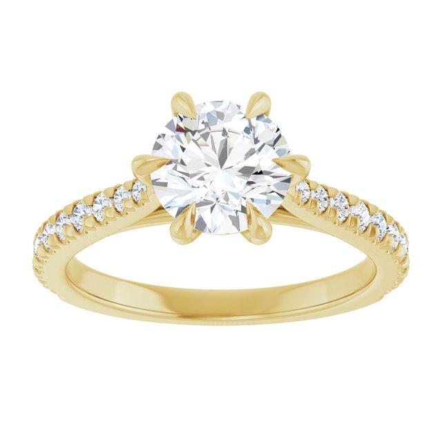 French-Set Engagement Ring