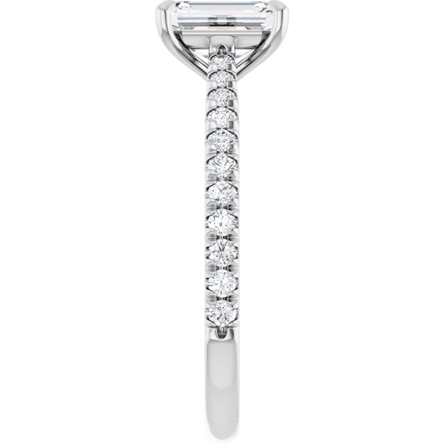 French-Set Engagement Ring