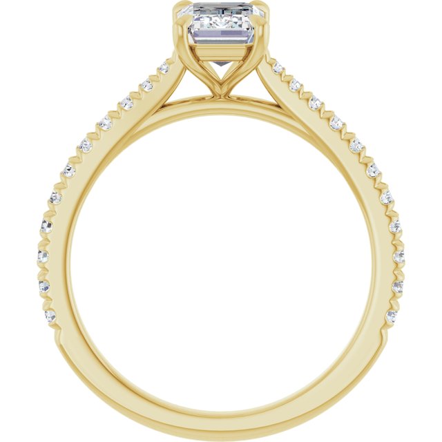 French-Set Engagement Ring