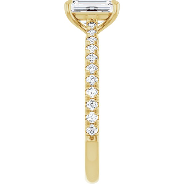 French-Set Engagement Ring