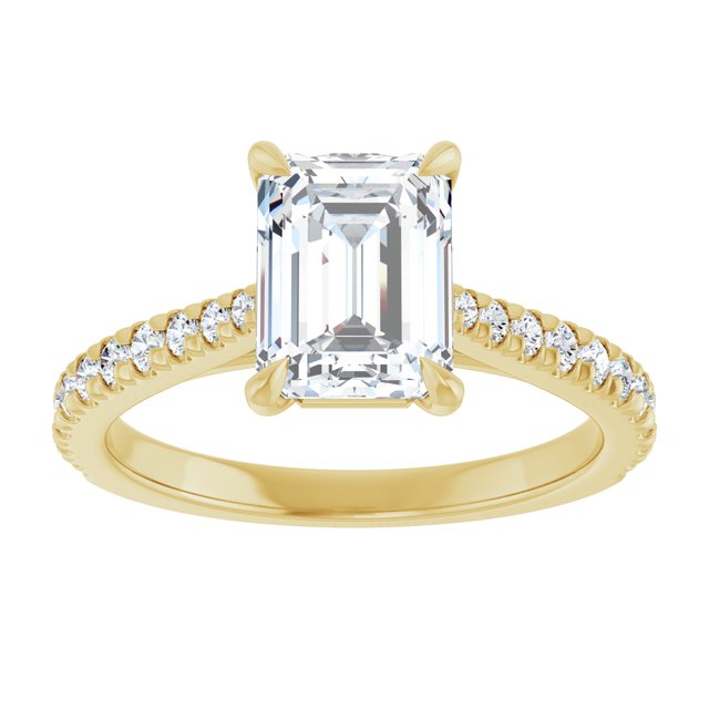French-Set Engagement Ring