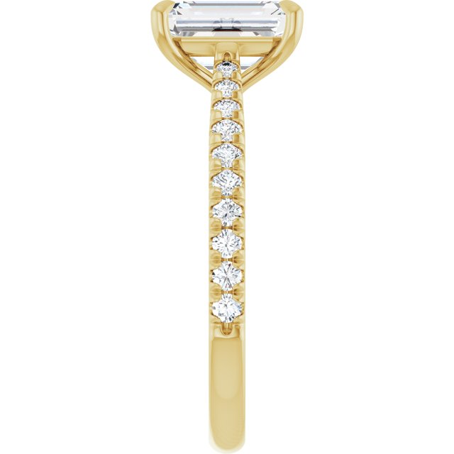 French-Set Engagement Ring