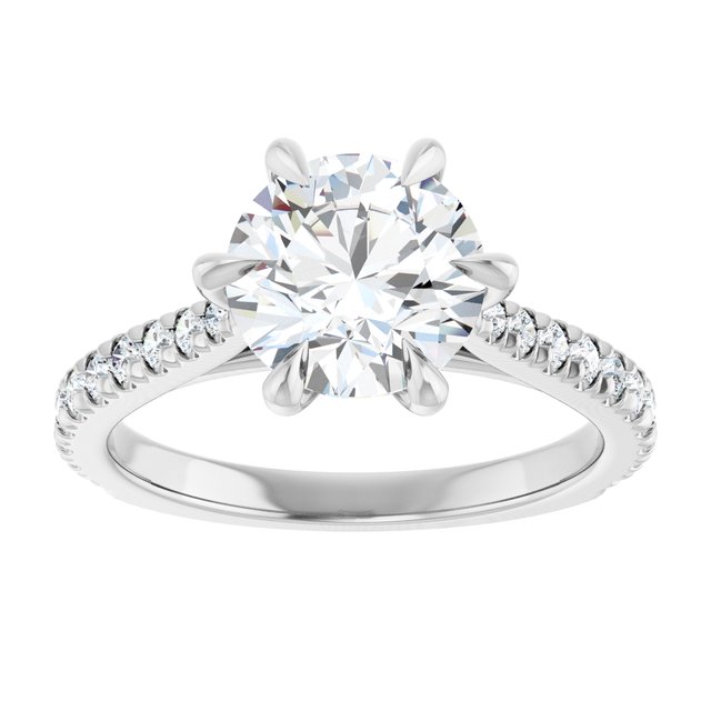French-Set Engagement Ring