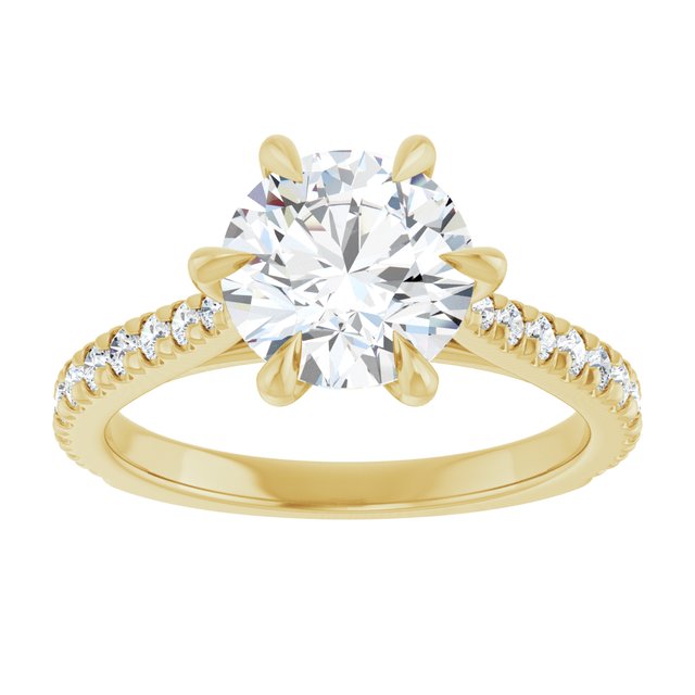 French-Set Engagement Ring