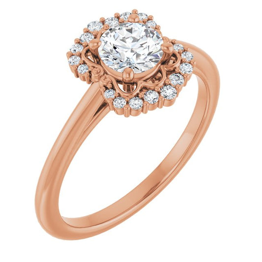 Halo-Style Engagement Ring