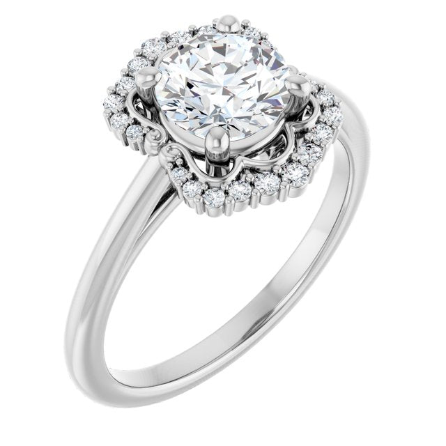 Halo-Style Engagement Ring