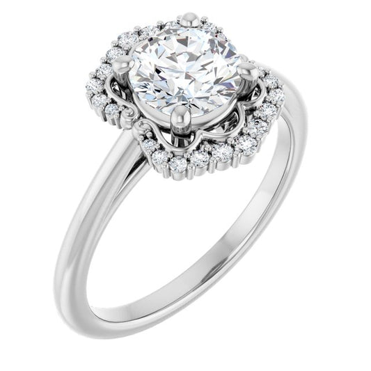 Halo-Style Engagement Ring
