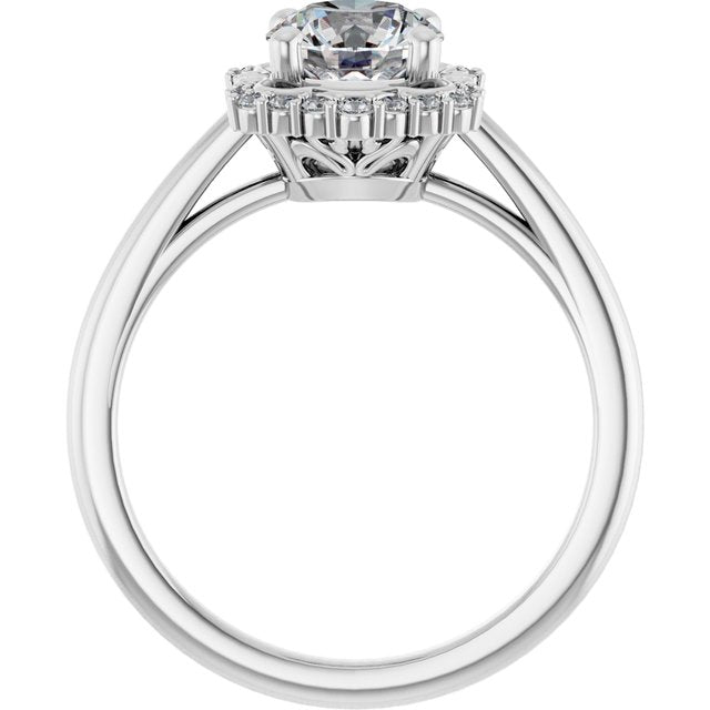 Halo-Style Engagement Ring