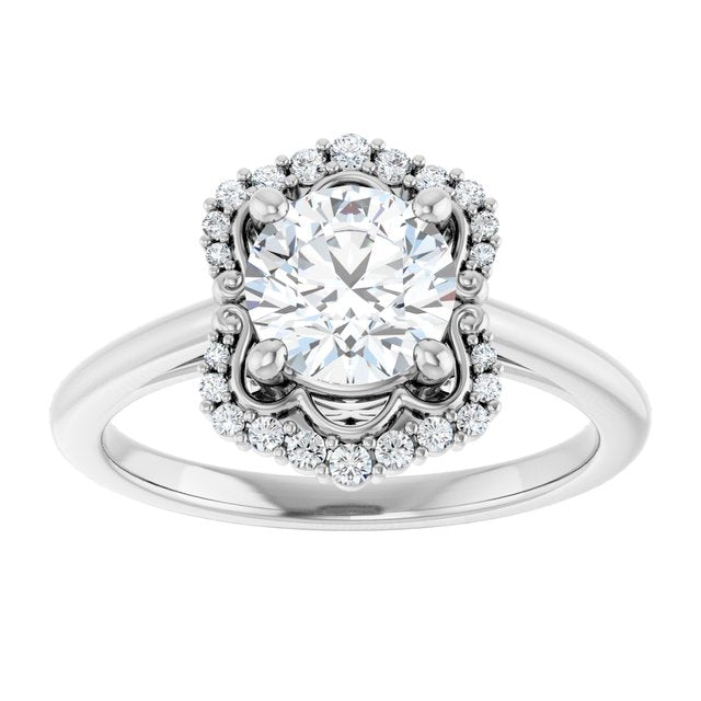 Halo-Style Engagement Ring