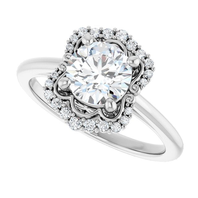Halo-Style Engagement Ring