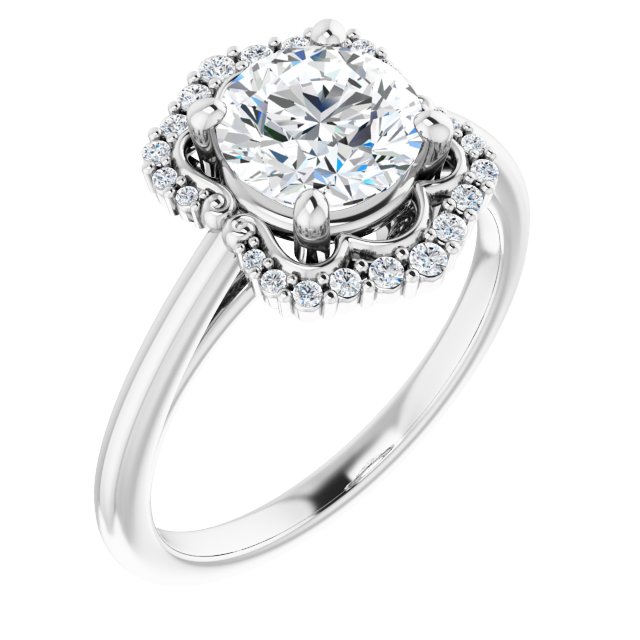 Halo-Style Engagement Ring