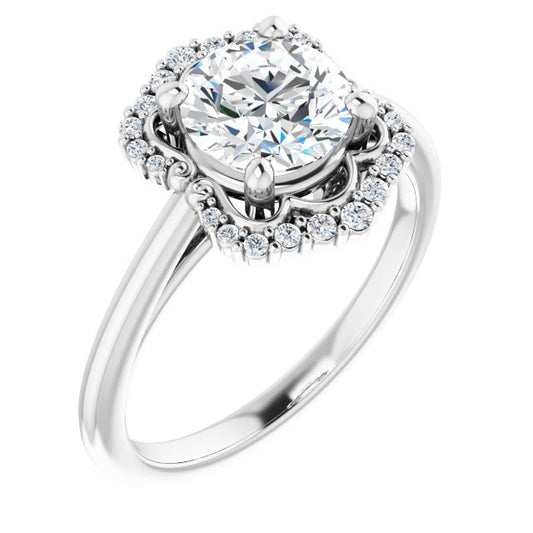 Halo-Style Engagement Ring