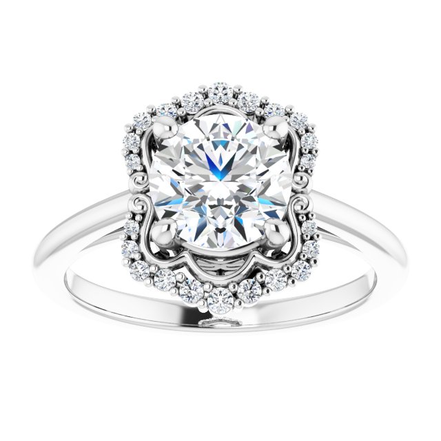 Halo-Style Engagement Ring