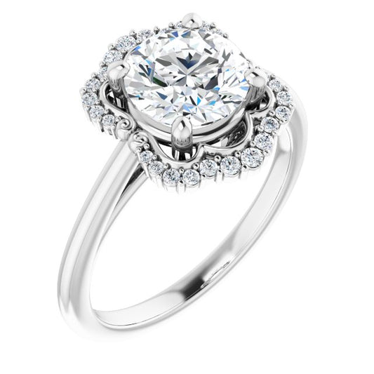 Halo-Style Engagement Ring