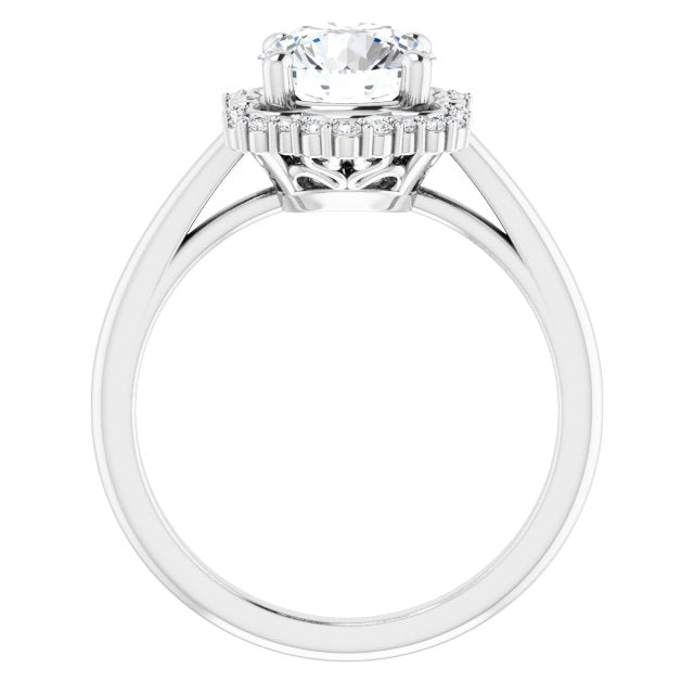 Halo-Style Engagement Ring