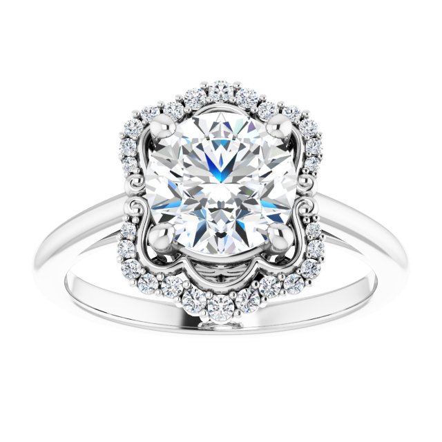 Halo-Style Engagement Ring