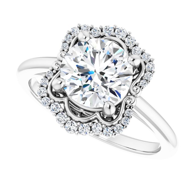 Halo-Style Engagement Ring