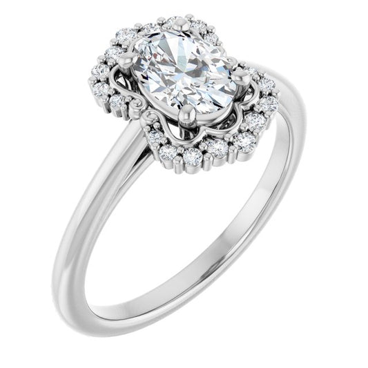 Halo-Style Engagement Ring