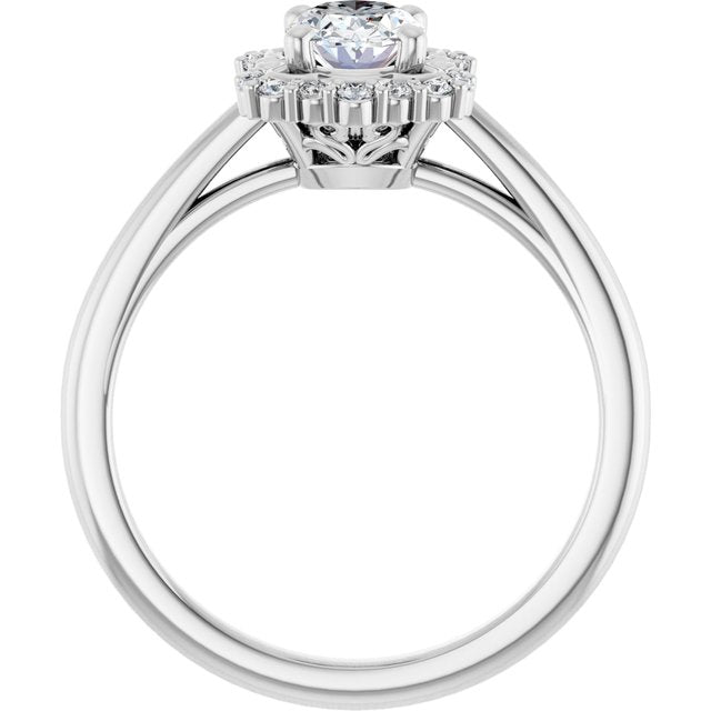 Halo-Style Engagement Ring