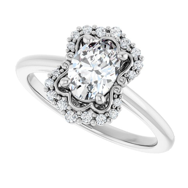 Halo-Style Engagement Ring