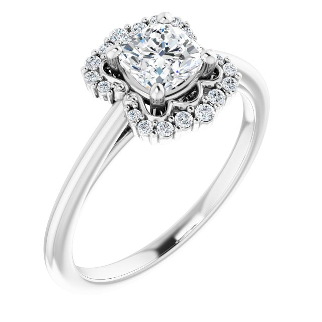 Halo-Style Engagement Ring