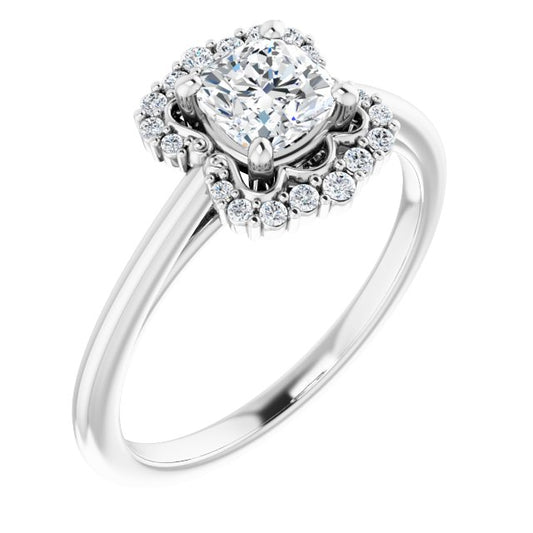 Halo-Style Engagement Ring